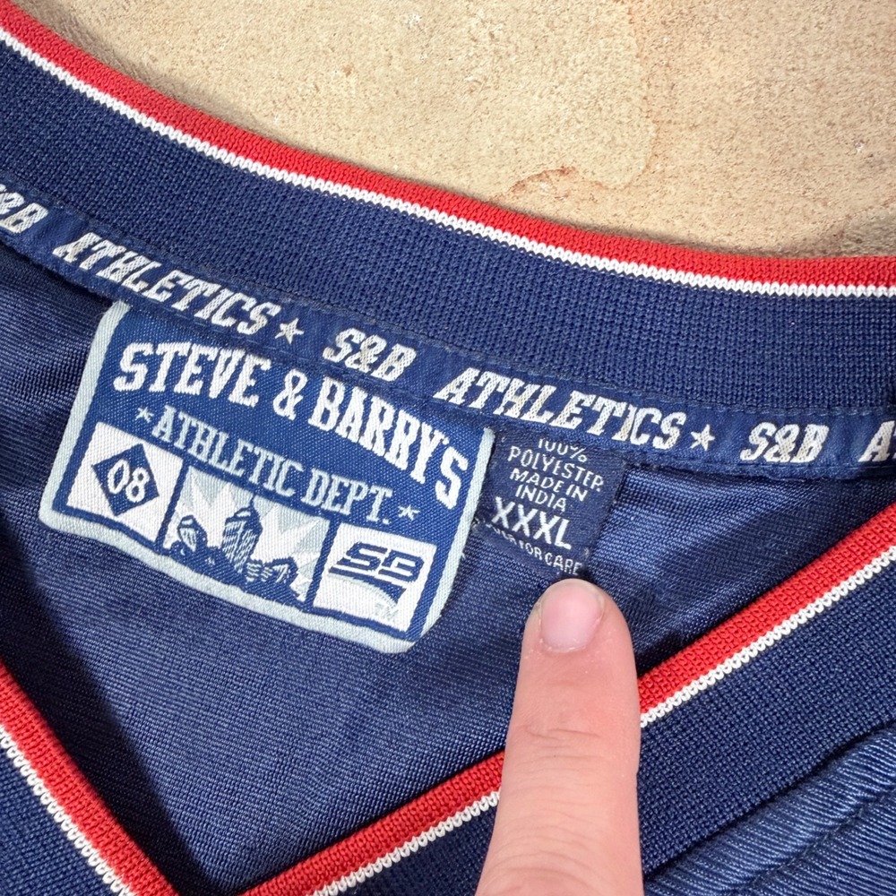Steve & Barrys Athletic‎ Dept Mens XXXL Jersey 08 Navy Blue Polyester - Picture 2 of 5